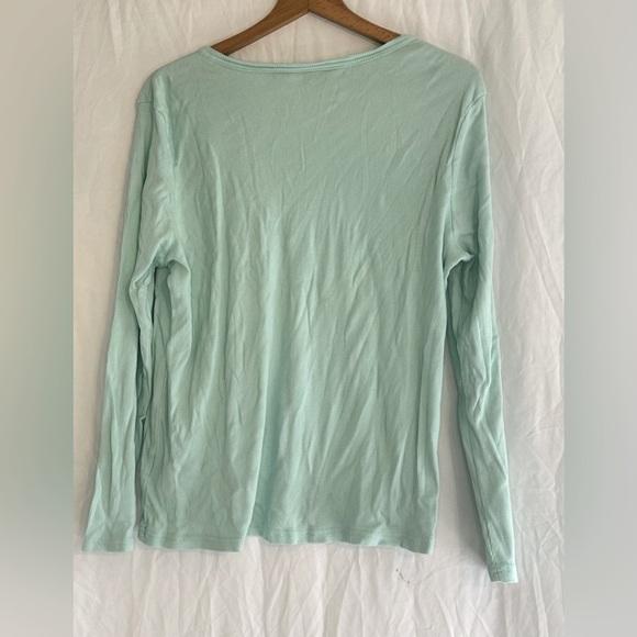 Basic Editions Women’s Long Sleeve Pullover Blue Top size XL Snow ❄️Flake Design - Picture 3 of 7